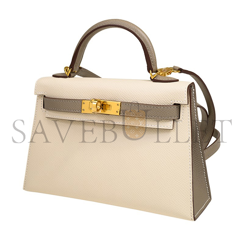 HERMES MINI KELLY EPSOM GOLD HARDWARE (19*12*5.5cm)